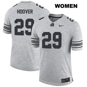 Women's NCAA Ohio State Buckeyes Zach Hoover #29 College Stitched Authentic Nike Gray Football Jersey GS20W33TK